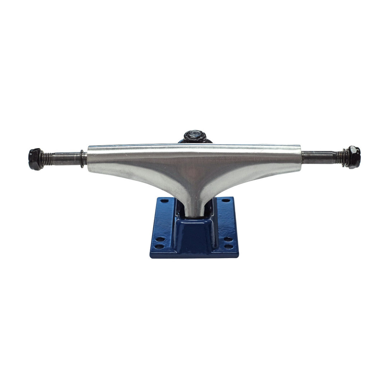 125mm / 5" Skateboard Trucks - Chrome / Blue (Pair of 2)
