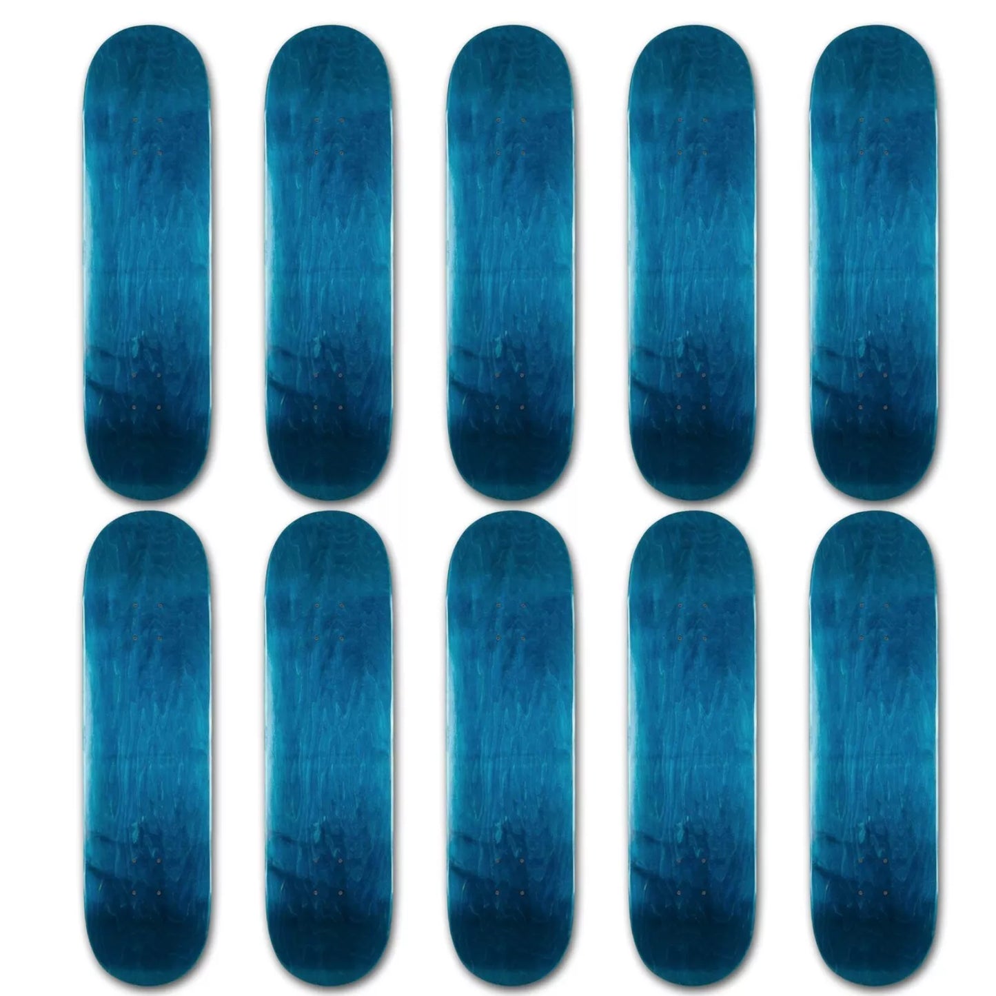 10 Pro Blank Skateboard Deck - Stained Blue