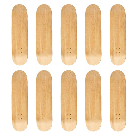 10 Pro Blank Skateboard Deck - Stained Natural