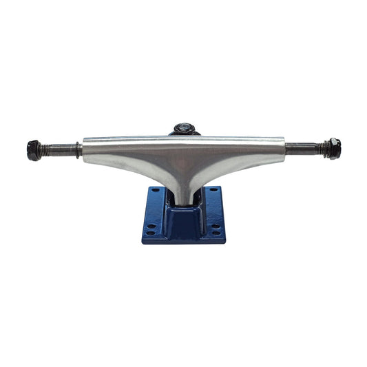 125mm / 5" Skateboard Trucks - Chrome / Blue (Pair of 2)