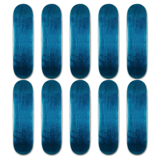 10 Pro Blank Skateboard Deck - Stained Blue