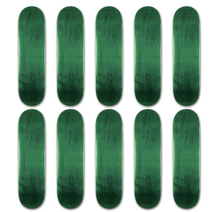 10 Pro Blank Skateboard Deck - Stained Green