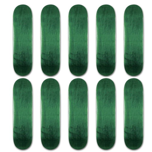 10 Pro Blank Skateboard Deck - Stained Green